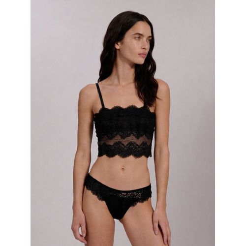 Camisete Renda Confort Lace - Preto
