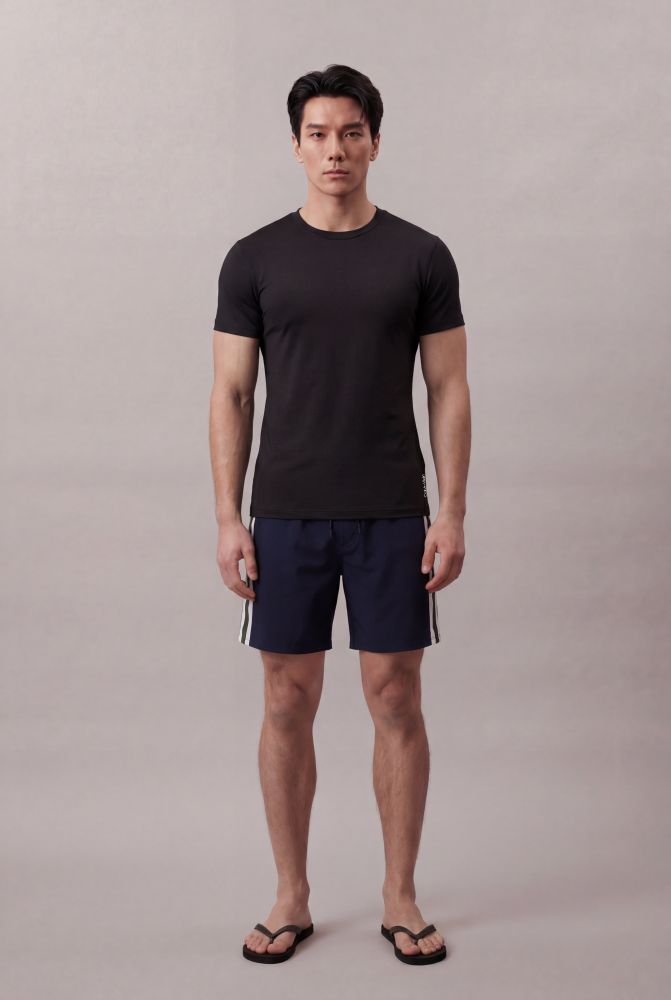 Short Dágua Masculino Recortes - Marinho - Short Dágua Masculino Recortes Marinho p