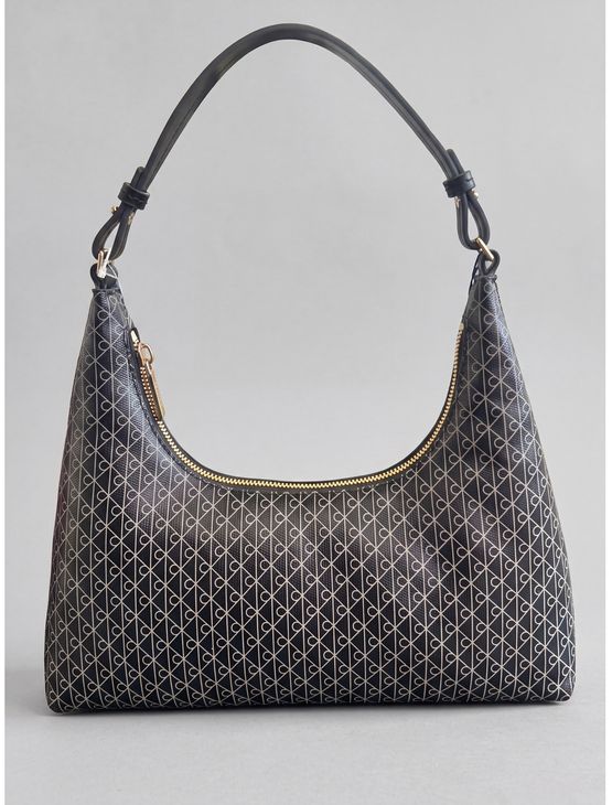 Bolsa Calvin Klein Feminina Shoulder Monograma Aop - Preto Bolsa Calvin Klein Feminina Shoulder Monograma Aop Preto u