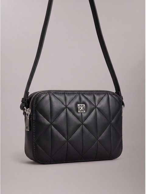 Bolsa Calvin Klein Feminina Camera Bag Acolchoada - Preto — Calvin Klein
