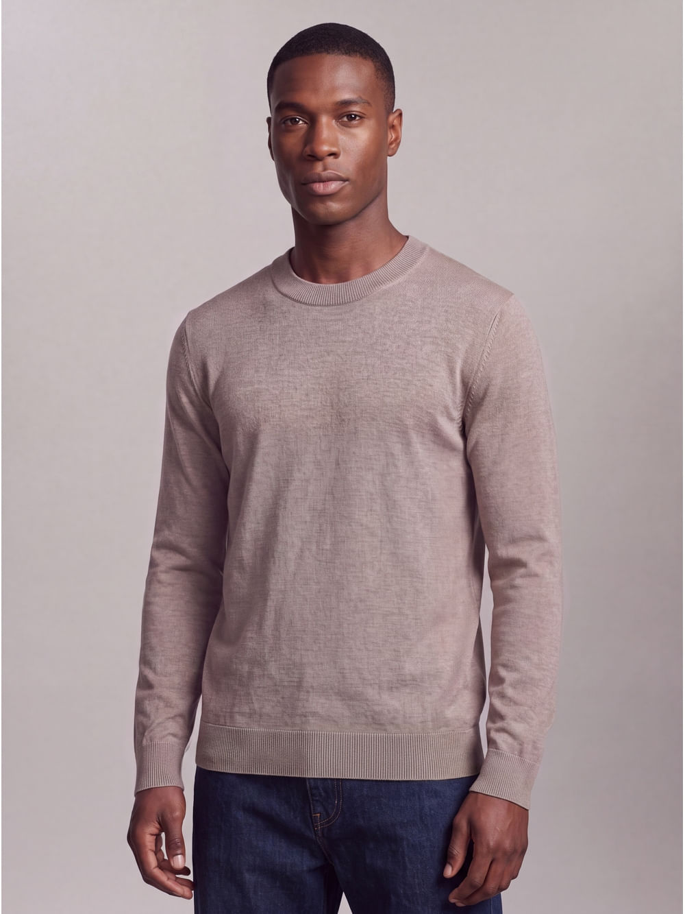 Suéter Tricot Masculino Cks Merino - Chumbo