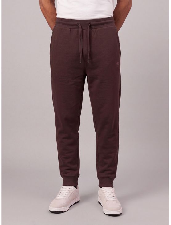 Calça Moletom Calvin Klein Jeans Masculino Calvin Klein Bordado - Cafe Calça Moletom Calvin Klein Jeans Masculino Calvin Klein Bordado Cafe Gg