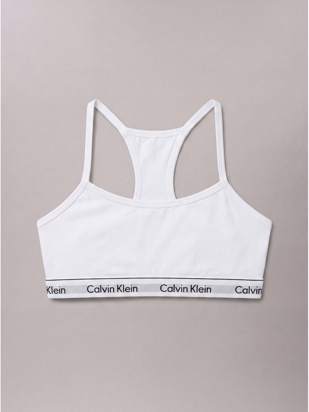 Top Menina Nadador Cotton Carrossel Calvin Klein Underwear - Branco 2