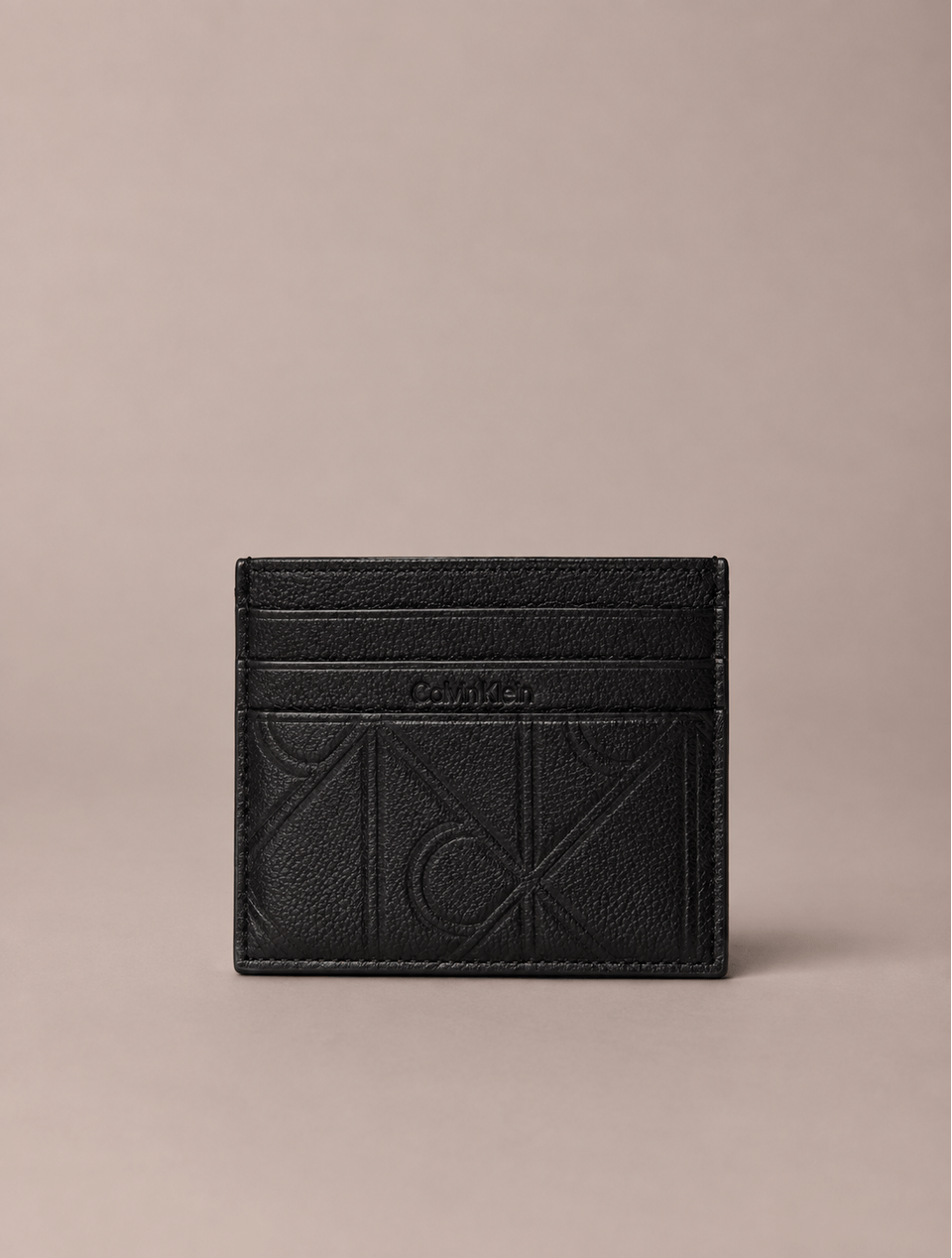 Porta Cartão Calvin Klein Estampa Total Emboss - Preto