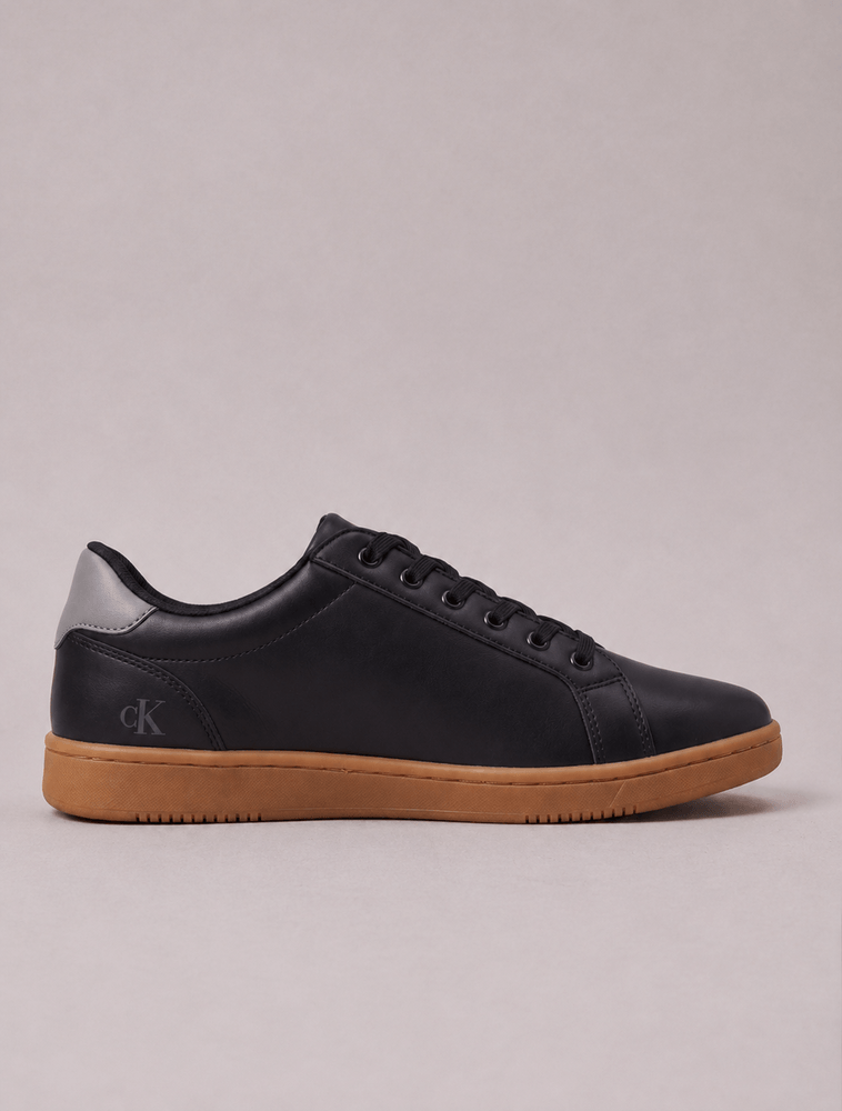 Tênis Calvin Klein Jeans Slim New Basic - Preto/Cinza Medio