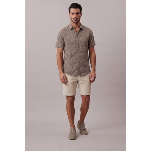 Camisa Manga Curta Masculino Rustic - Marrom