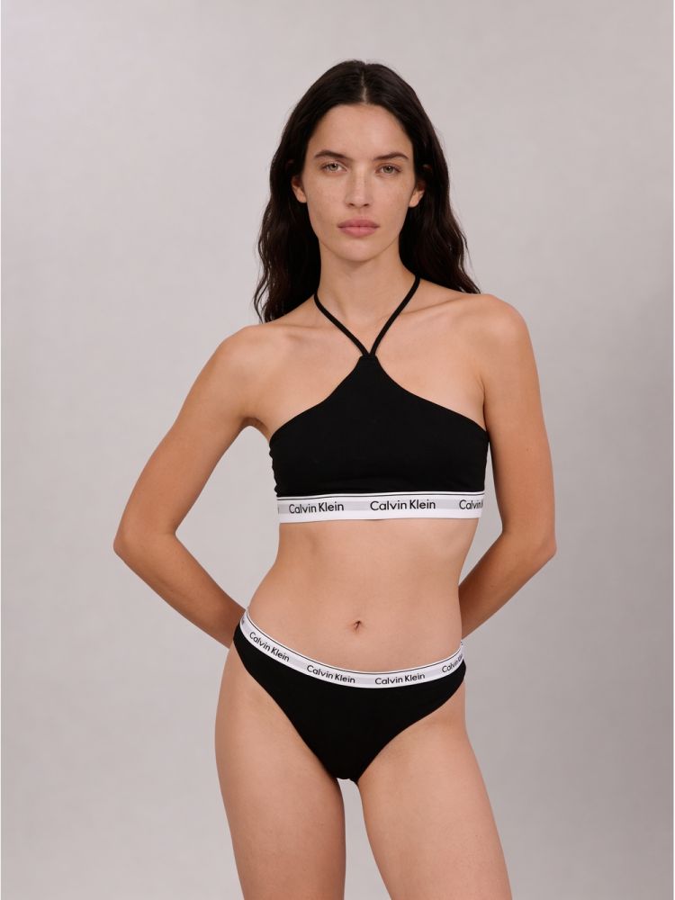 Top Frente Única Modern Cotton - Preto - Top Frente Única Modern Cotton Preto p
