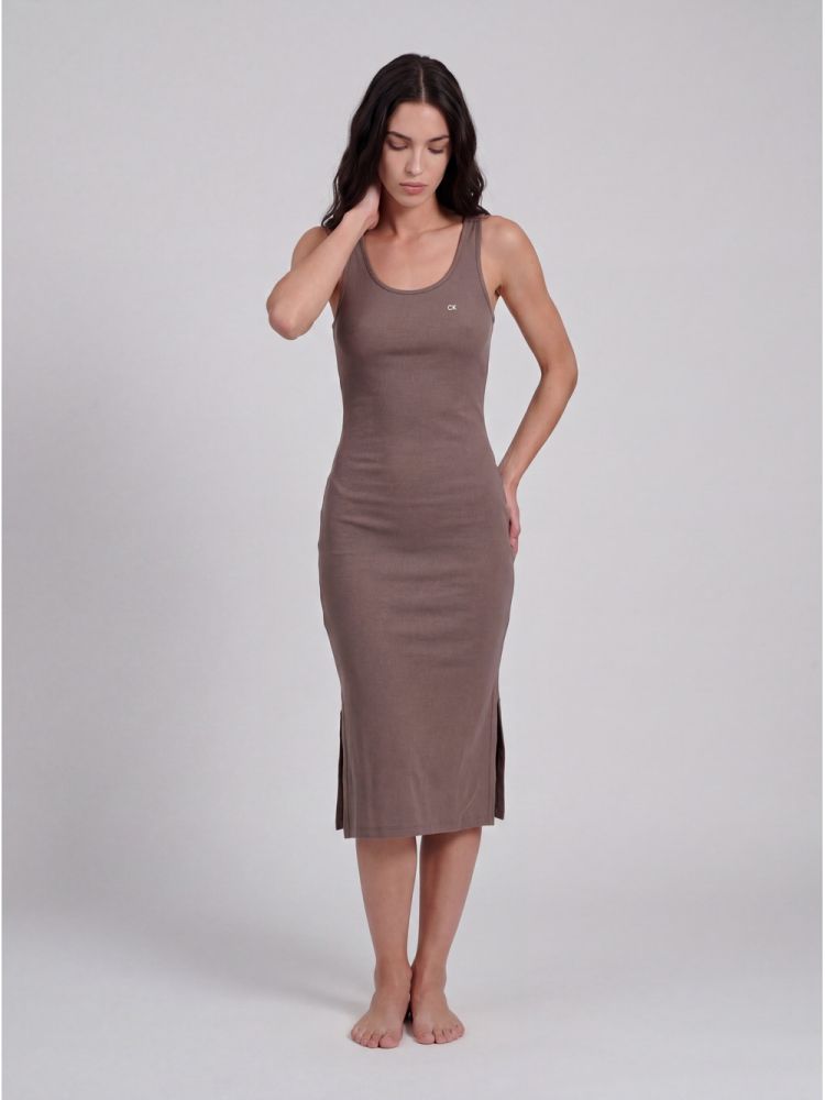 Camisola Feminina Cavada Fendas Viscolight Calvin Klein Underwear - Charuto - Camisola Feminina Cavada Fendas Viscolight Calvin Klein Underwear Charuto p
