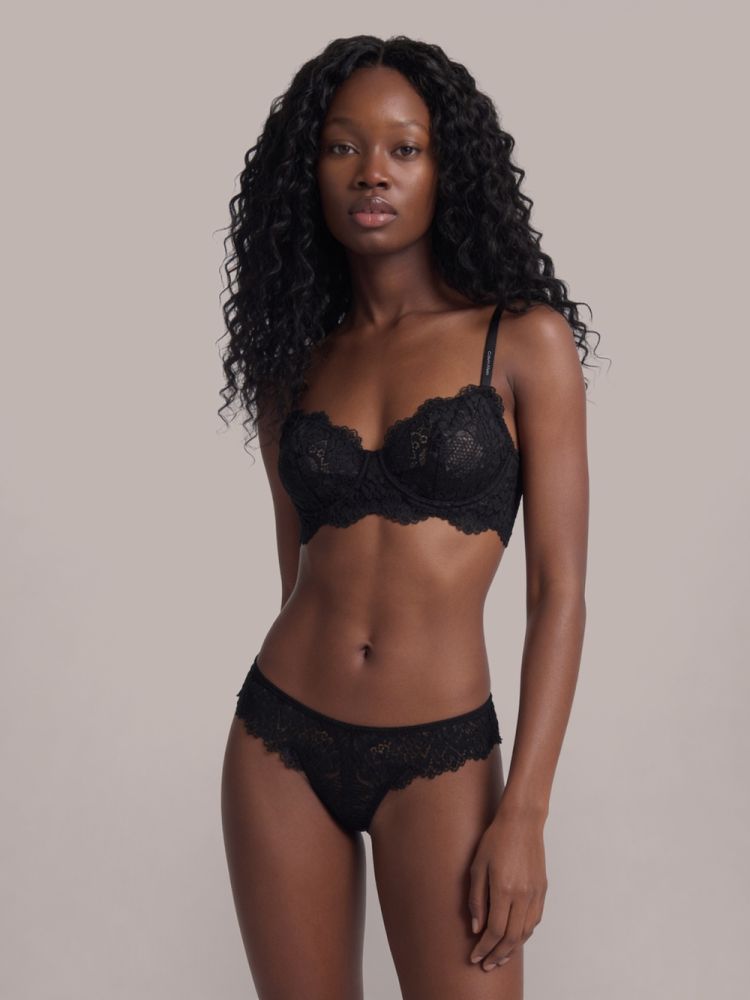 Sutiã Underwire Balconet Confort Lace - Preto