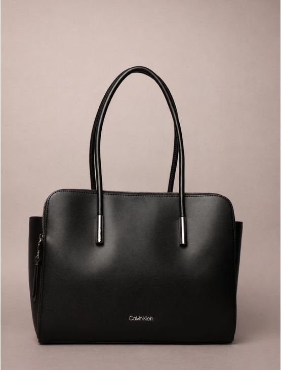 Bolsa Calvin Klein Tote Zíper - Preto Bolsa Calvin Klein Tote Zíper Preto u