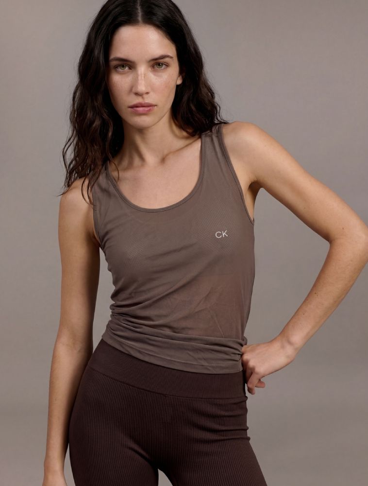 Regata Feminina Texturizada Calvin Klein Sport - Charuto