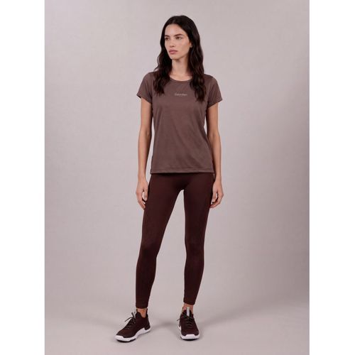 Camiseta Feminina Texturizada Calvin Klein Sport - Charuto