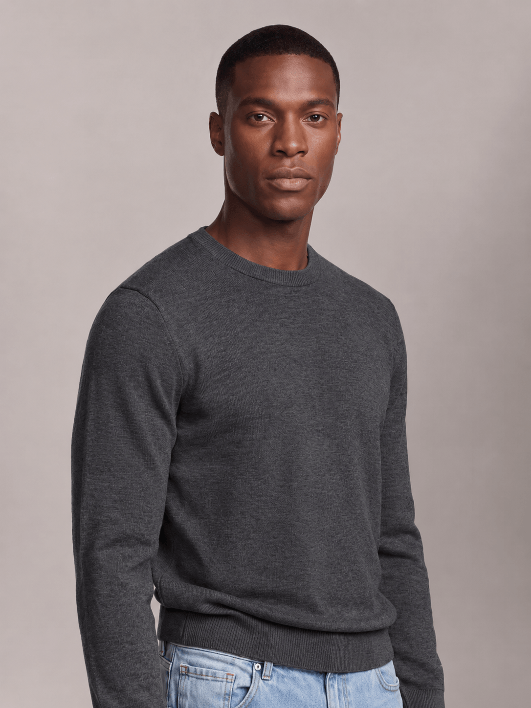 Suéter Tricot Masculino Cks Cashmere - Chumbo - Suéter Tricot Masculino Cks Cashmere Chumbo p
