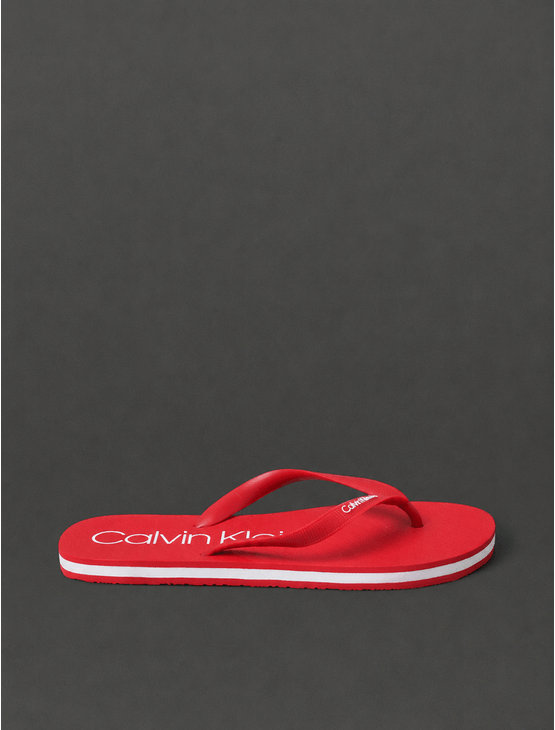 Chinelo Masculino Calvin Klein Swimwear - Vermelho Chinelo Masculino Calvin Klein Swimwear Vermelho 43/44