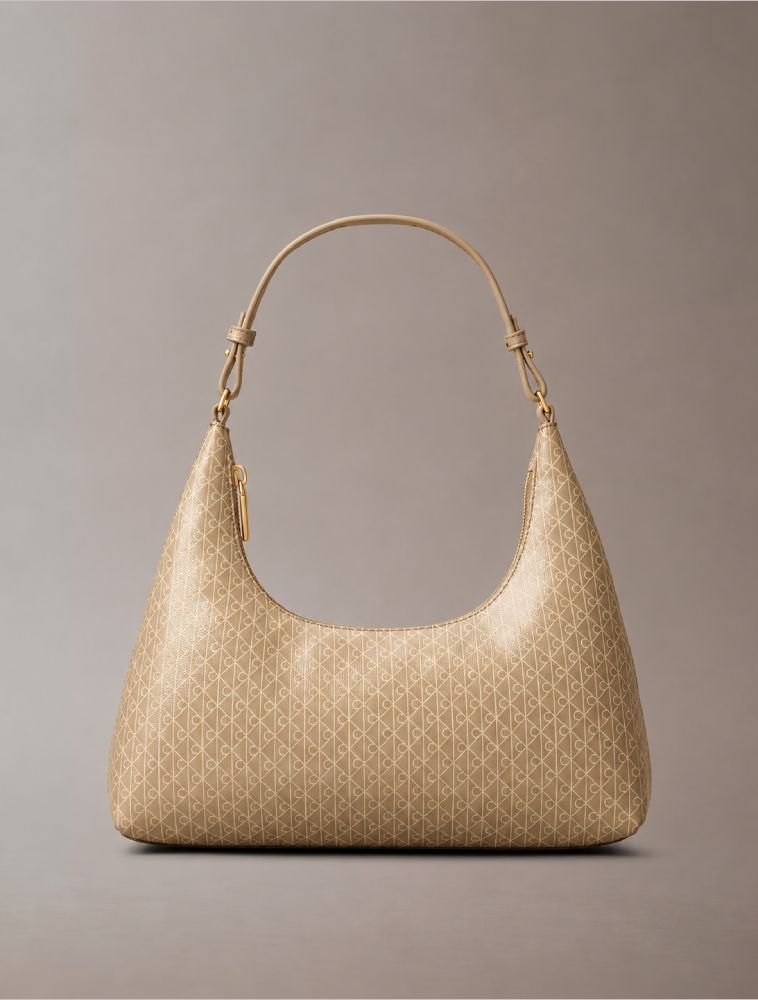 Bolsa Calvin Klein Feminina Shoulder Monograma Estampa Total - Havana