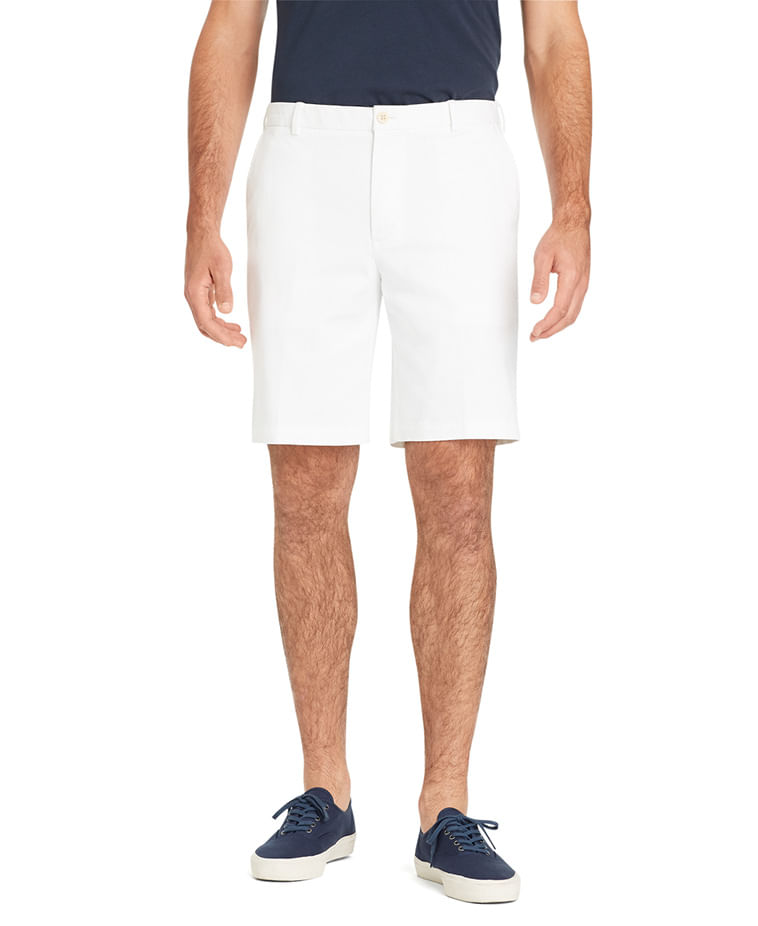 Bermuda Básica Chino Color Regular Masculino Branca Izod