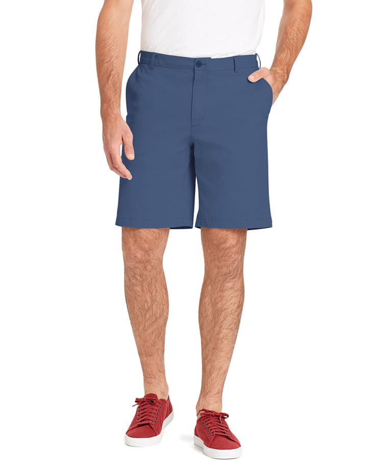 Bermuda Básica Chino Color Regular Masculino Azul Izod