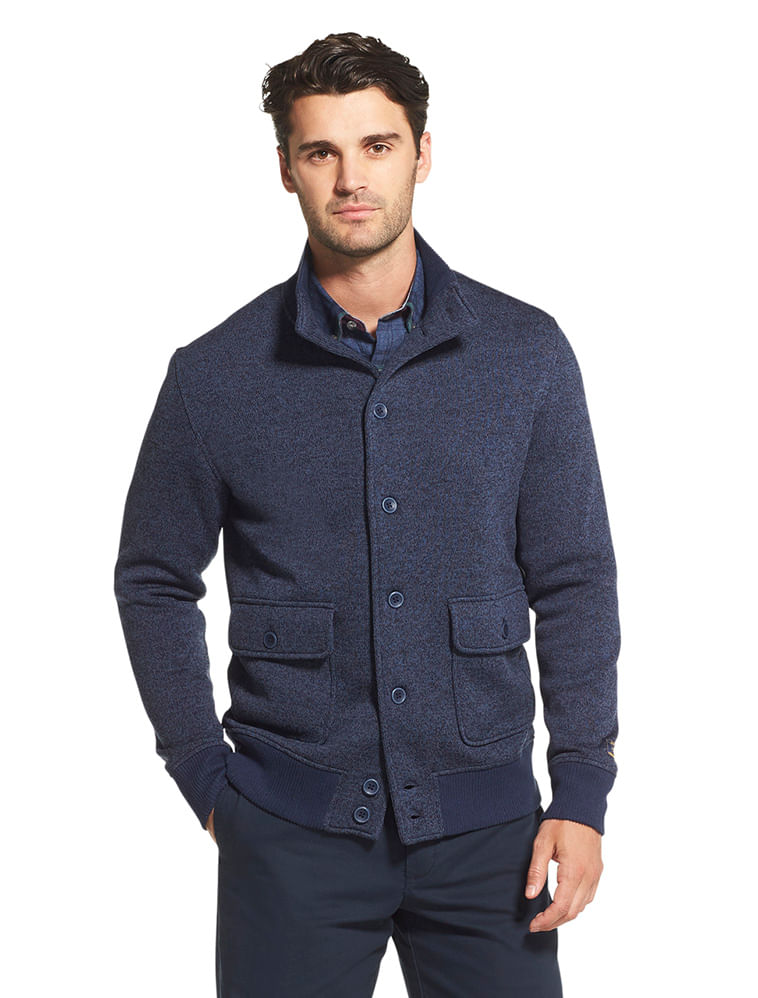 Casaco Botões Regular Masculino Marinho Izod