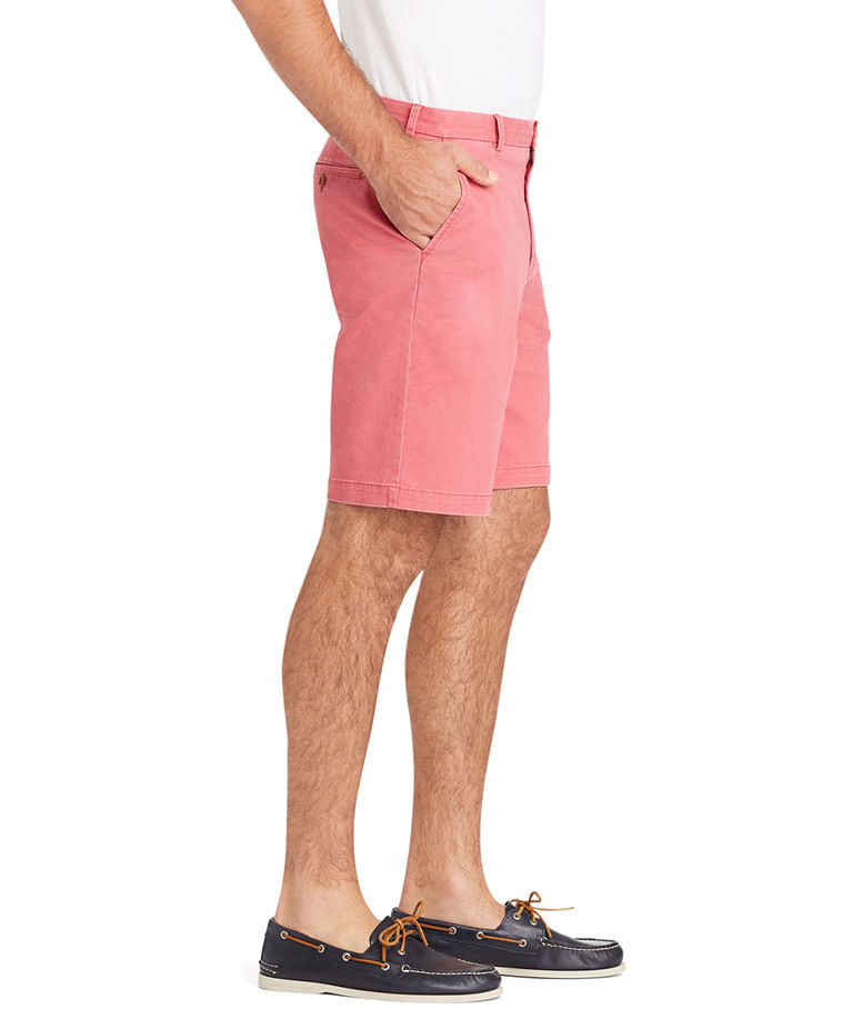 Bermuda Básica Chino Color Regular Masculino Vermelha Izod