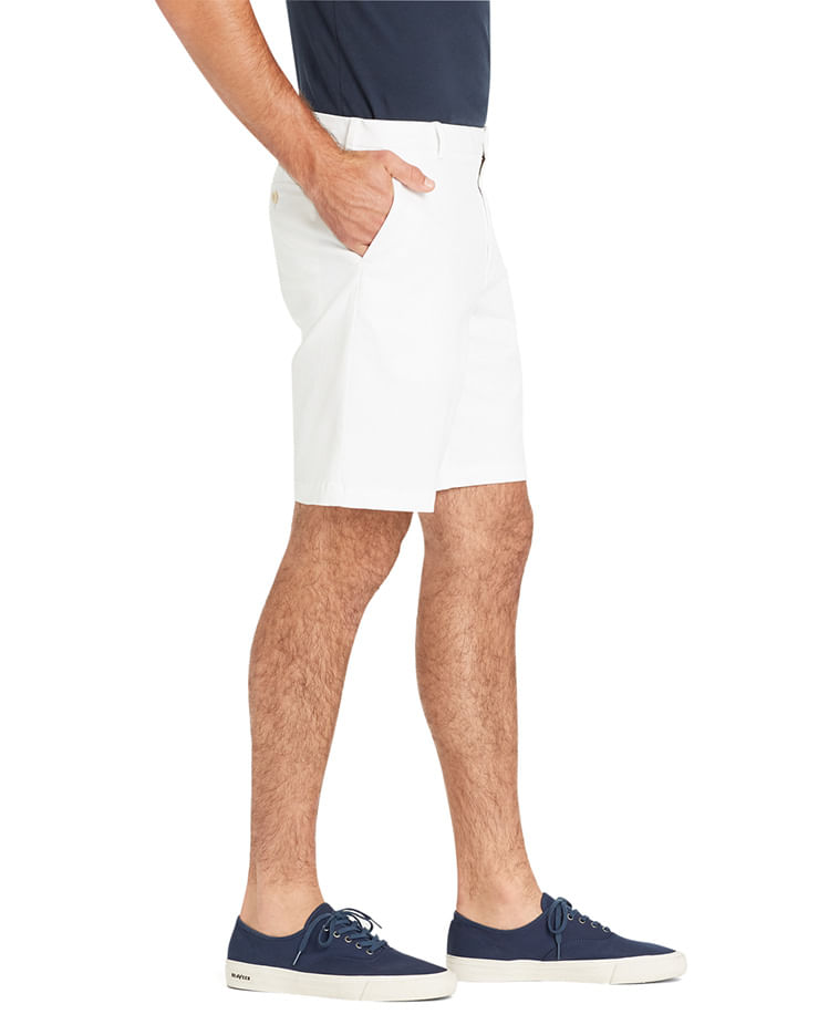 Bermuda Básica Chino Color Regular Masculino Branca Izod
