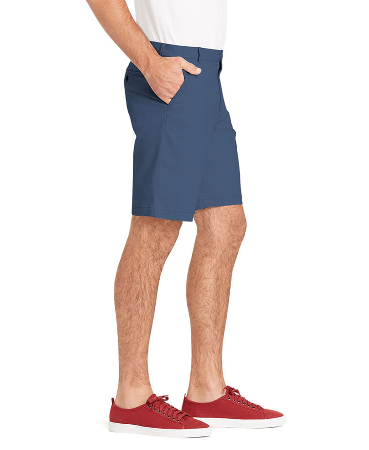 Bermuda Básica Chino Color Regular Masculino Azul Izod