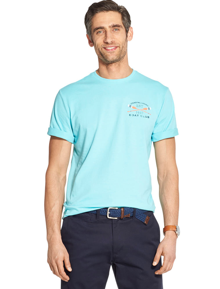 Camiseta Manga Curta Estampada Regular Masculino Piscina Izod