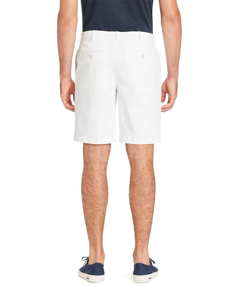 Bermuda Básica Chino Color Regular Masculino Branca Izod