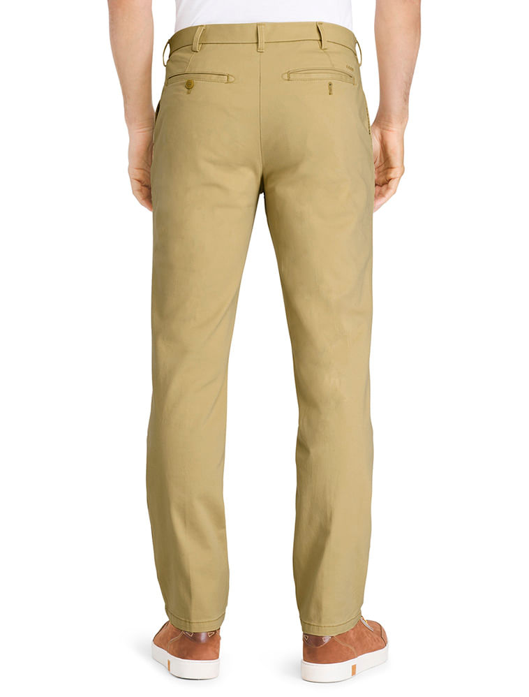 Calça Chino Cintura Sport Flex Regular Masculino Cáqui Médio Izod