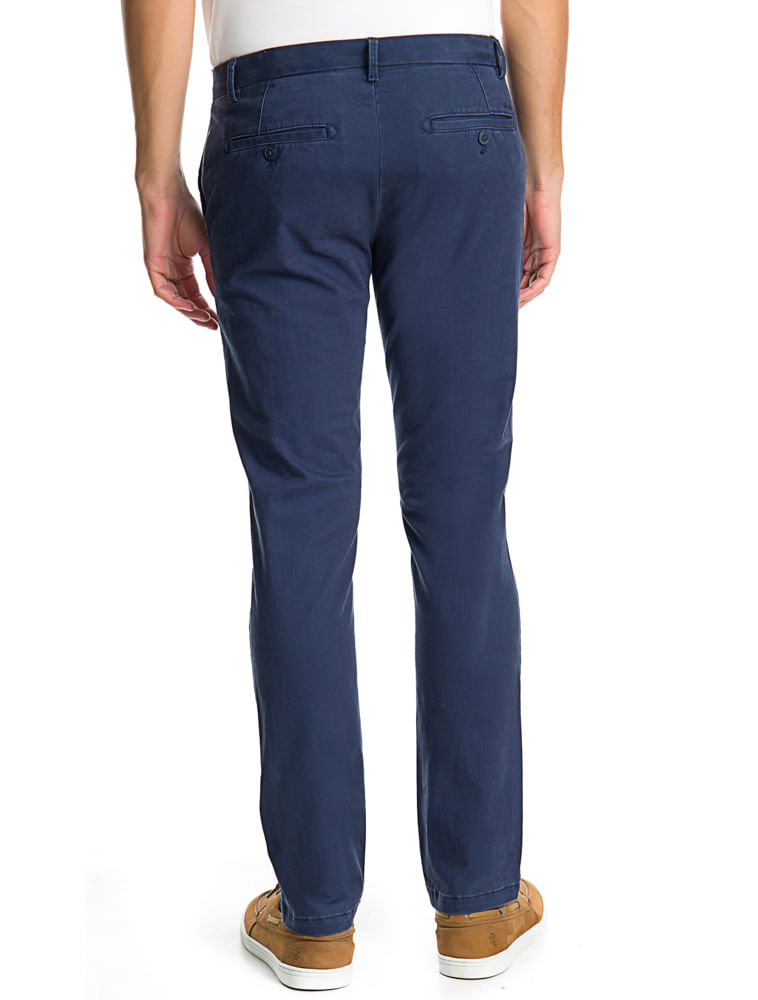 Calça Chino Slim Masculino Azul Izod