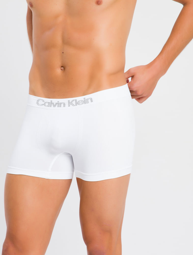 Kit 3 Underwear Trunk Sem Costura Microfibra Cintura Baixa Cueca Calvin Klein - Multi