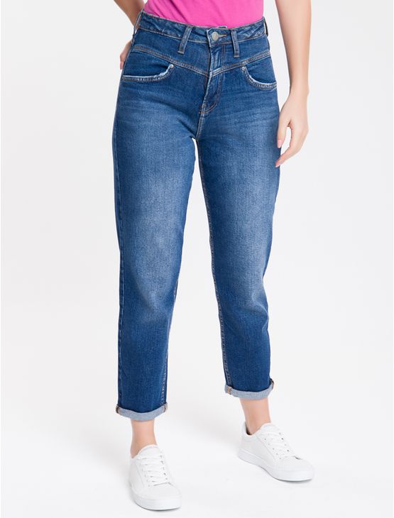 calca jeans cintura super alta