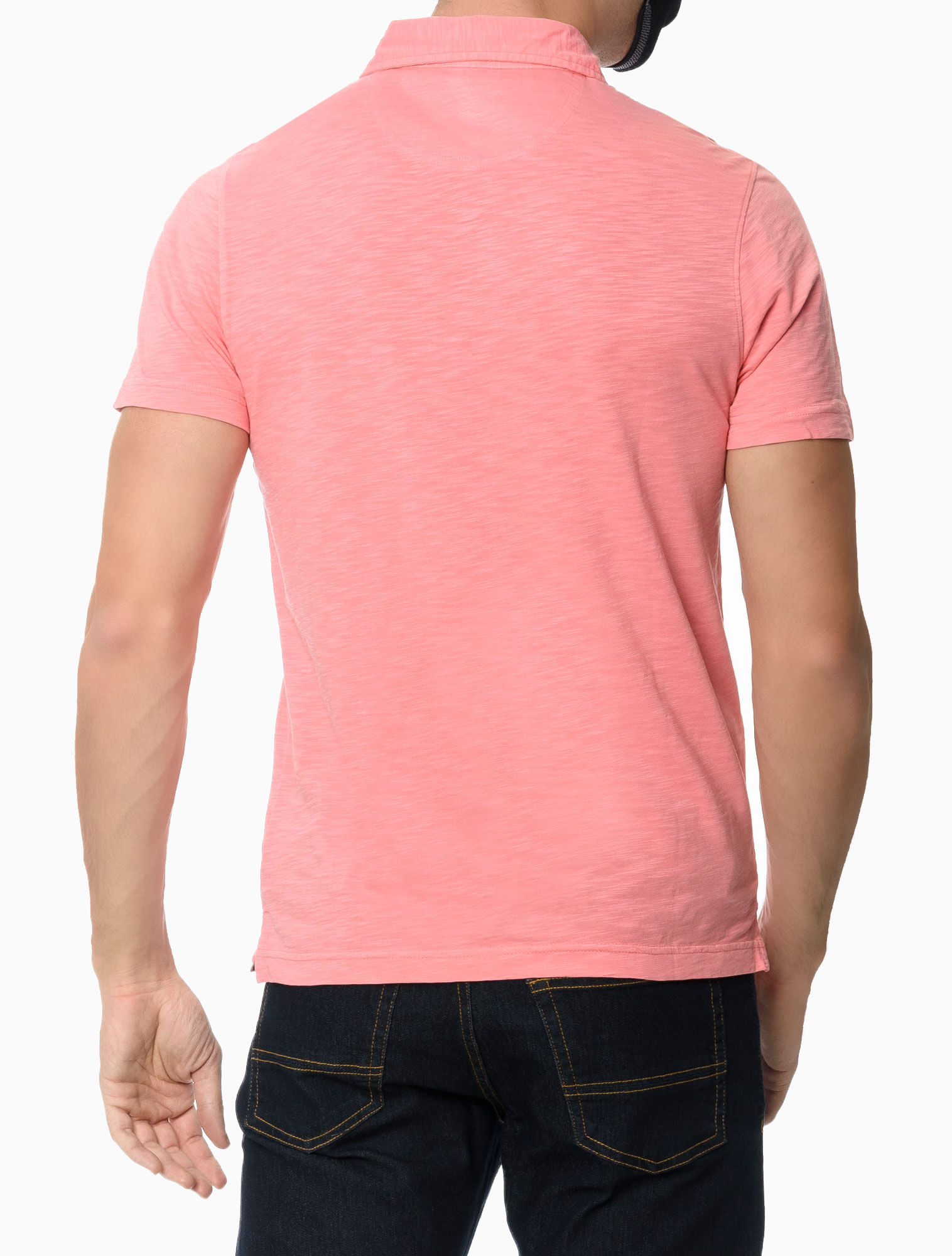 Camiseta Basica Manga Curta Regular Masculino Vermelha Izod