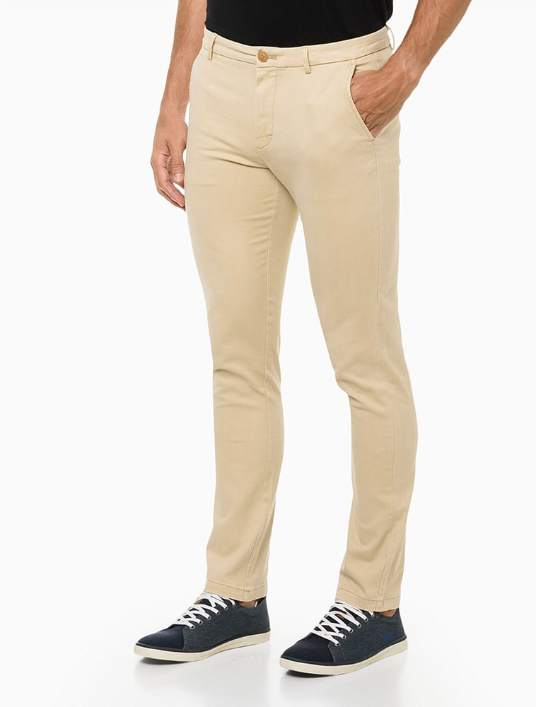 Calça Bolso Faca Chino Strech Izod