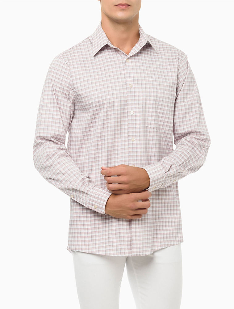 Camisa Regular Ml Xadrez Van Heusen