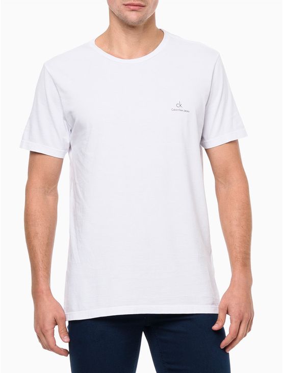 Camiseta Masculina Estampa Mini Calvin Klein Jeans – Branco Camiseta Masculina Estampa Mini Calvin Klein Jeans Branco Ggg