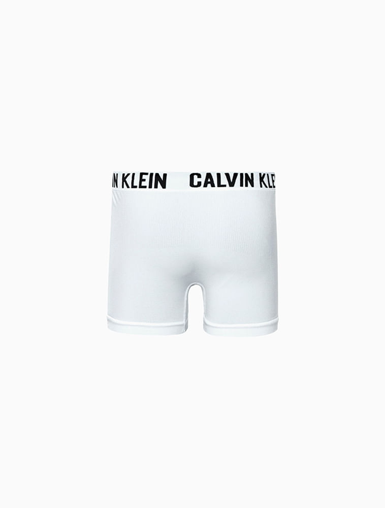 Kit 2 Underwear Trunk Sem Costura Microfibra Cueca Infantil Calvin Klein - Branco