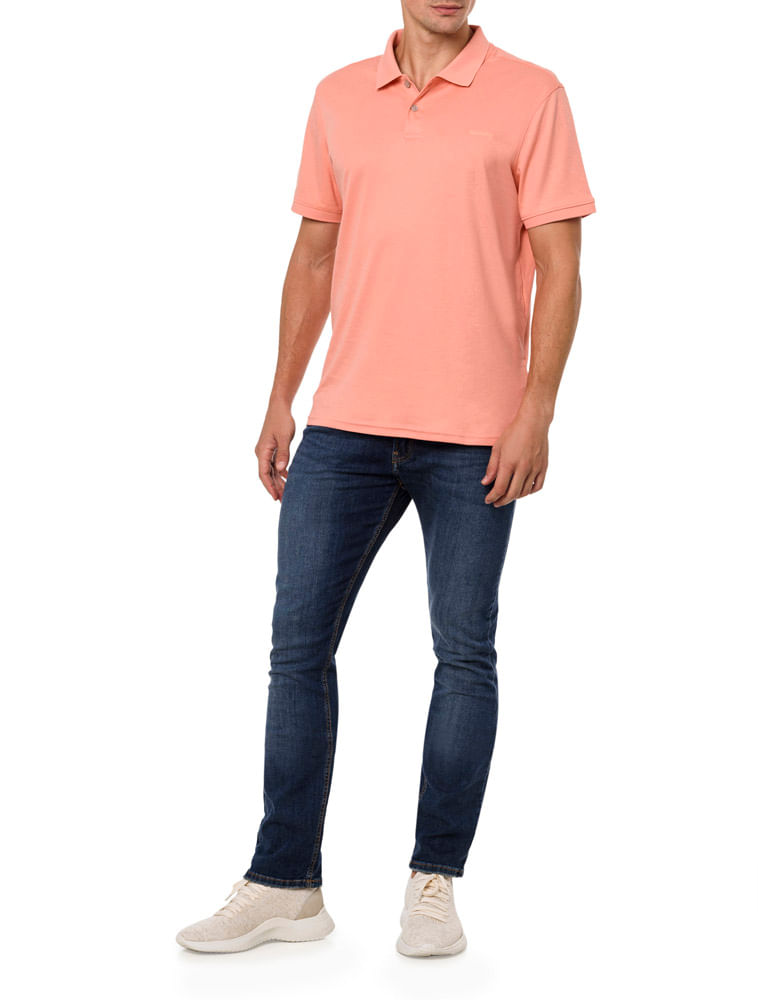 Camisa Masculina Polo Liquid Touch Calvin Klein - Rosa Médio