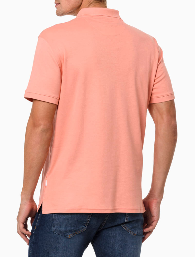 Camisa Masculina Polo Liquid Touch Calvin Klein - Rosa Médio