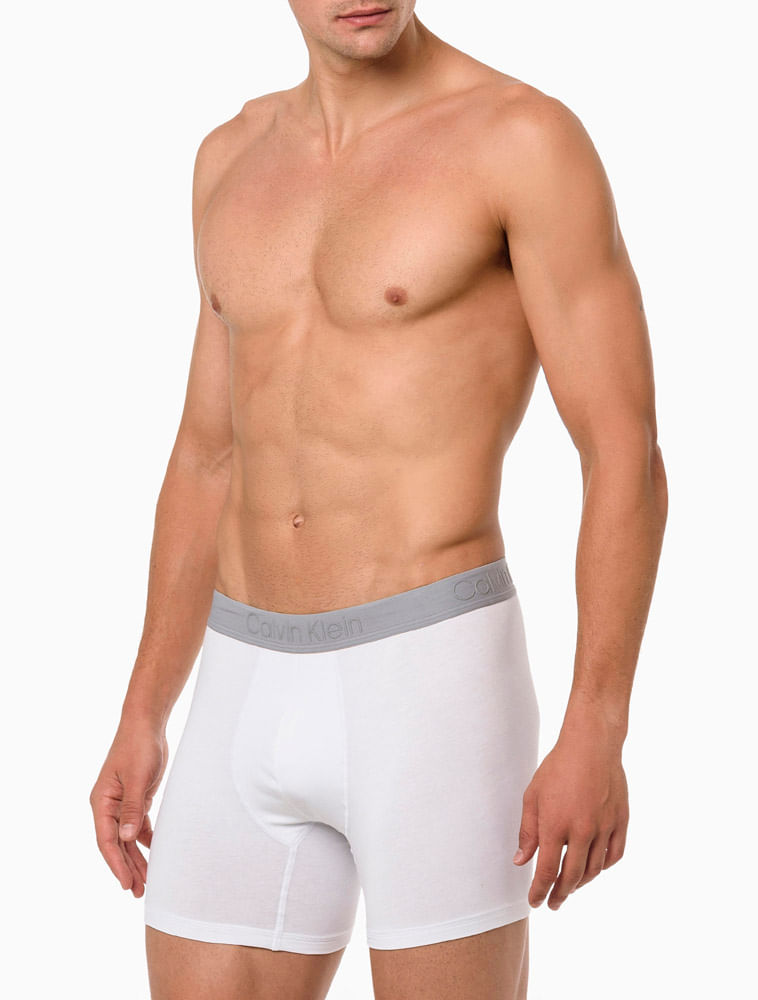 Cueca Boxer Cotton Pure Black Calvin Klein Underwear - Branco 2