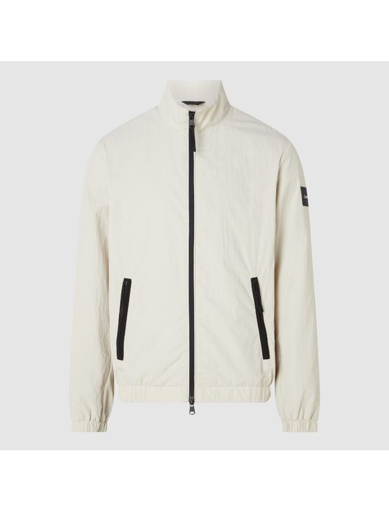 Jaqueta Masculina Crinkle Logo na Manga Calvin Klein - Off White Jaqueta Masculina Crinkle Logo na Manga Calvin Klein Off White m
