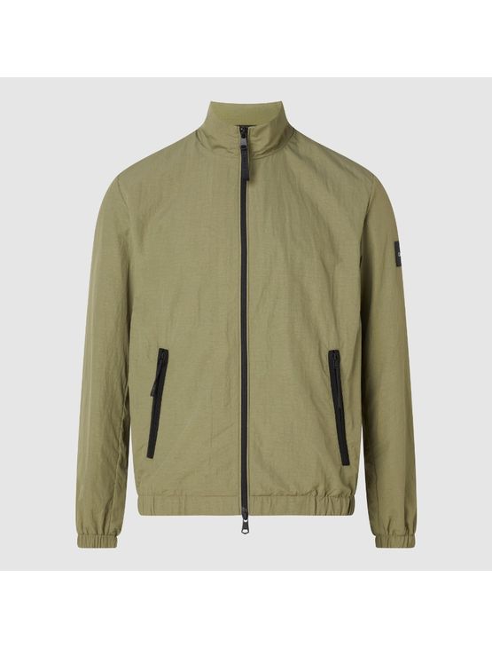 Jaqueta Masculina Crinkle Logo na Manga Calvin Klein – Caqui Medio Jaqueta Masculina Crinkle Logo na Manga Calvin Klein Caqui Medio m