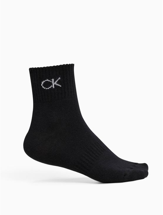 Kit 3 Pares Meia Cano Médio Calvin Klein – Preto