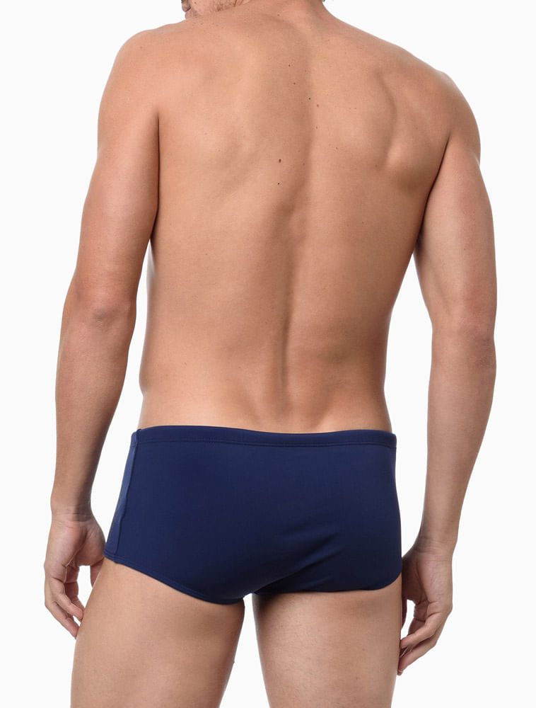 Sunga Trunk Básica Lisa Swimwear Calvin Klein - Azul Marinho