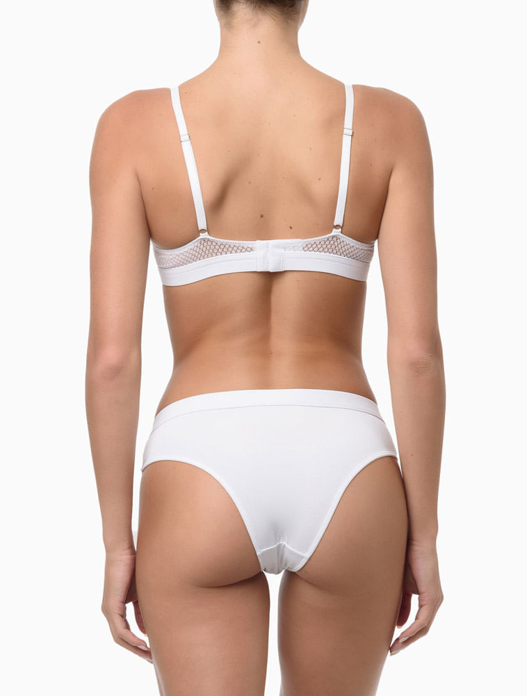 Sutiã Feminino Triângulo Micro Infinite Flex Calvin Klein Underwear - Branco