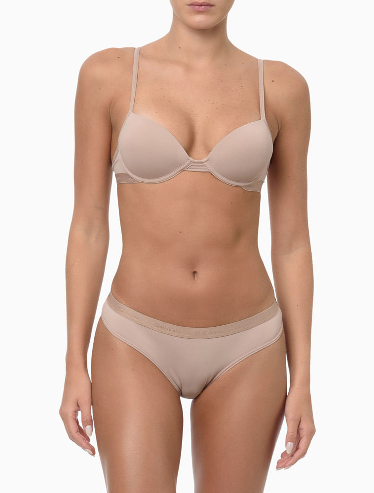 Sutiã Feminino Push Up Soft Touch Calvin Klein Underwear - Skin Médio