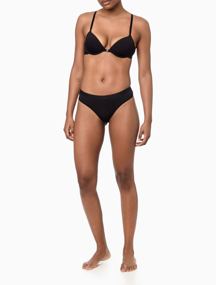 Sutiã Feminino Nadador Micro Soft Touch Calvin Klein Underwear - Preto