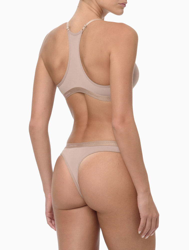 Sutiã Feminino Nadador Micro Soft Touch Calvin Klein Underwear - Skin Médio