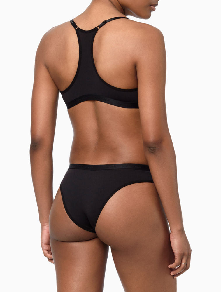 Sutiã Feminino Nadador Micro Soft Touch Calvin Klein Underwear - Preto