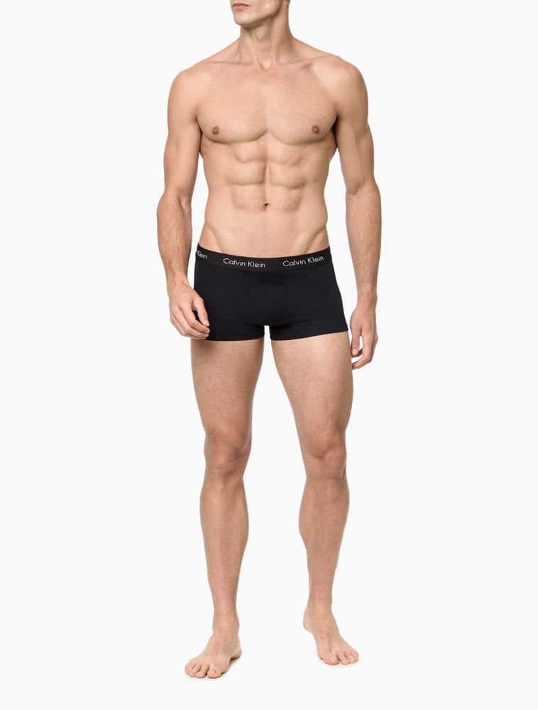 Underwear Trunk Modal Com Elastano Cueca Calvin Klein - Preto