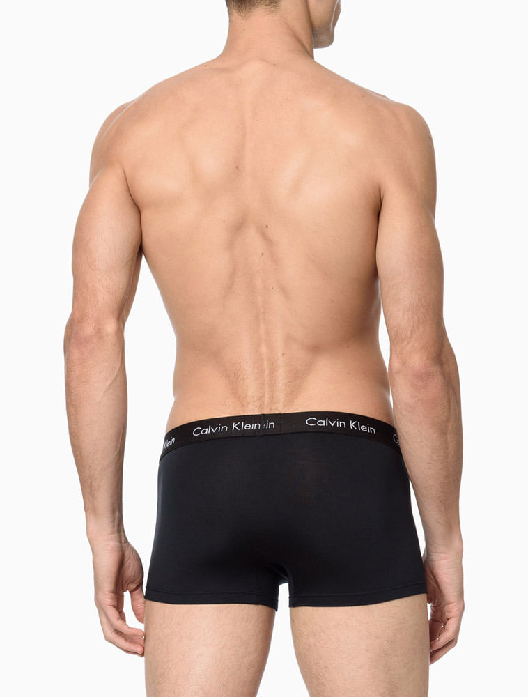 Underwear Trunk Modal Com Elastano Cueca Calvin Klein - Preto